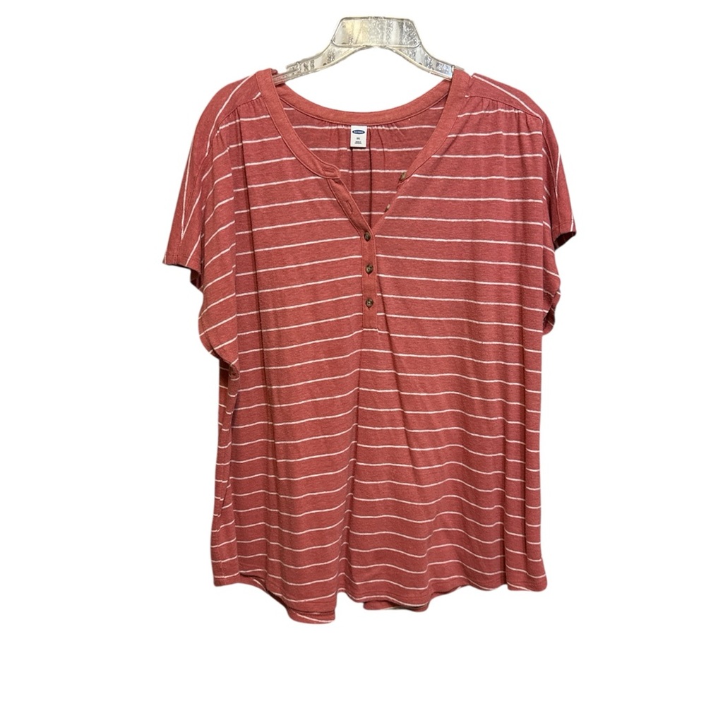 Old Navy Pink Relaxed Boxy Short Sleeve Tee